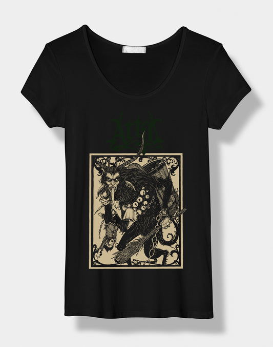ATTIC | "Krampus" | Black T-Shirt | Women / Ladies