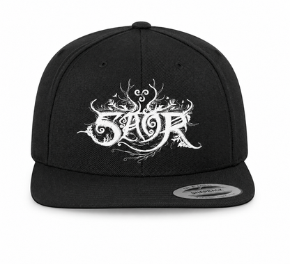 SAOR | "Logo" | Black Flexfit Flat Visor Cap