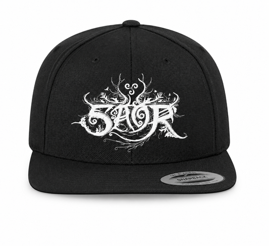 SAOR | "Logo" | Black Flexfit Flat Visor Cap