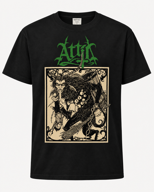 ATTIC | "Krampus" | Black Premium T-Shirt | Men