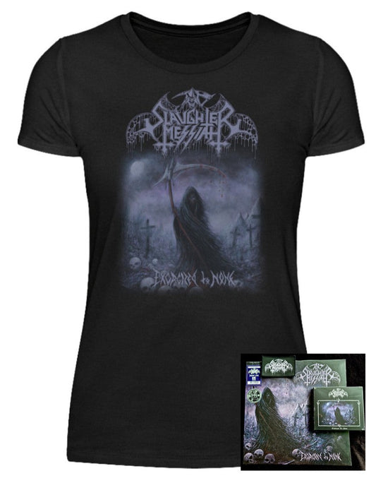 SLAUGHTER MESSIAH | "Exorcized To None" | Deluxe Bundle <CD, LP, Patch & T-Shirt> | Women / Ladies