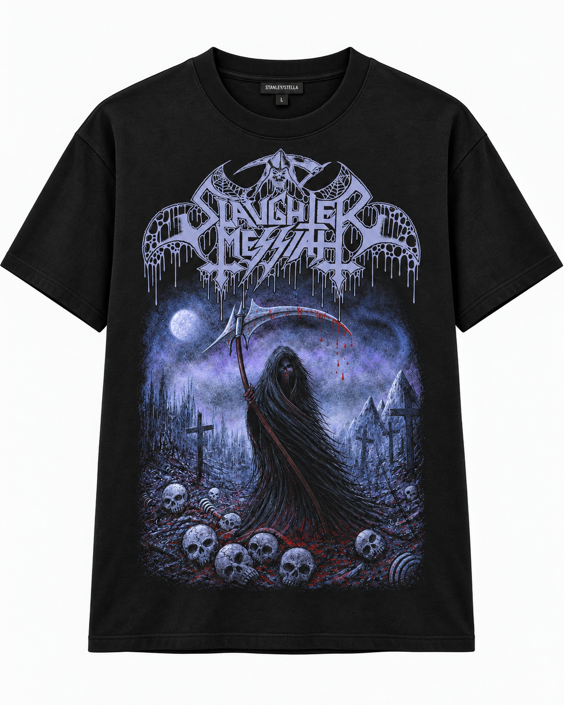 SLAUGHTER MESSIAH | "Exorcized To None" | Black Premium T-Shirt | Men