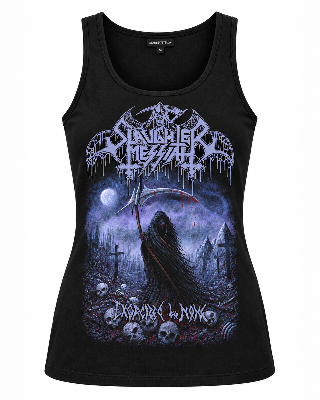 SLAUGHTER MESSIAH | "Exorcized To None" | Black Premium Tanktop | Women / Ladies
