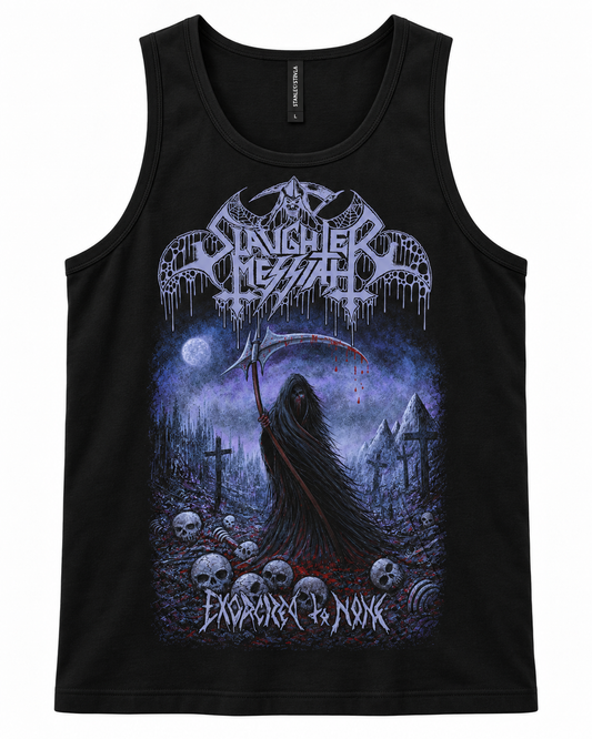 SLAUGHTER MESSIAH | "Exorcized To None" | Black Premium Tanktop | Men