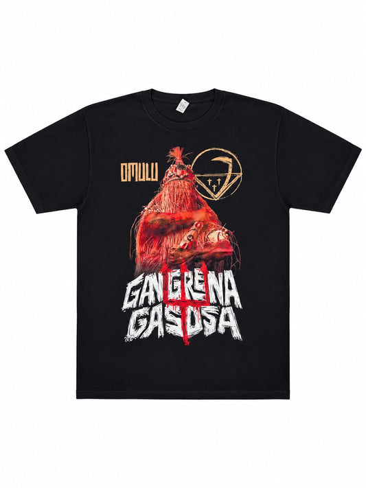 GANGRENA GASOSA | "Omulu" | Black T-Shirt | Men / Women [Unisex]