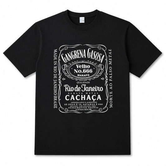 GANGRENA GASOSA | "Cachaça" | Black Premium T-Shirt | Men / Women [Unisex]