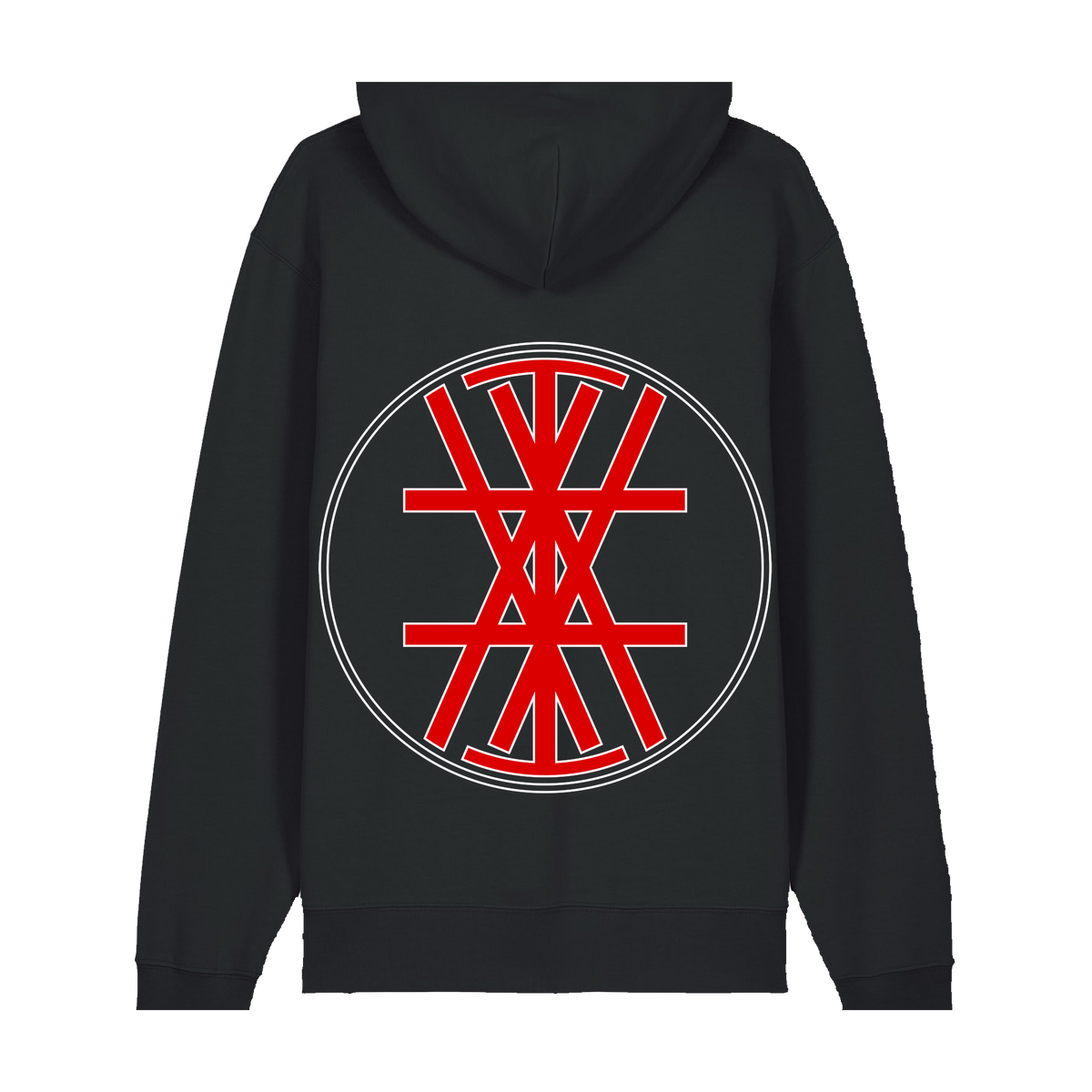 IN THE WOODS... | "Svart.Hvit.Rød." | Black Premium Hoodie | Men / Women [Unisex]