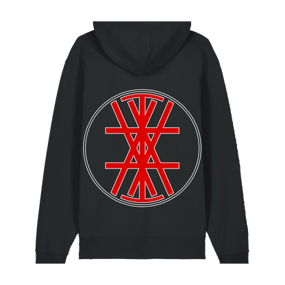 IN THE WOODS... | "Svart.Hvit.Rød." | Black Premium Hoodie | Men / Women [Unisex]