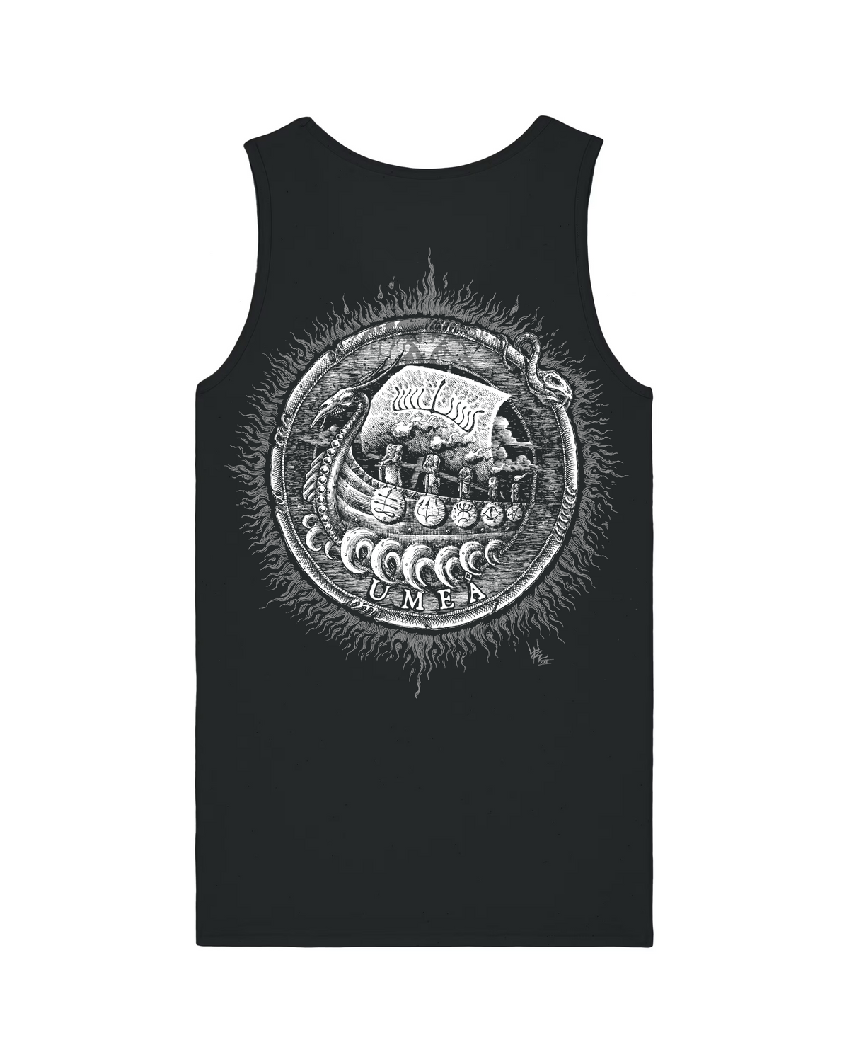 NAGLFAR | "Umeå" | Black Premium Tanktop | Men