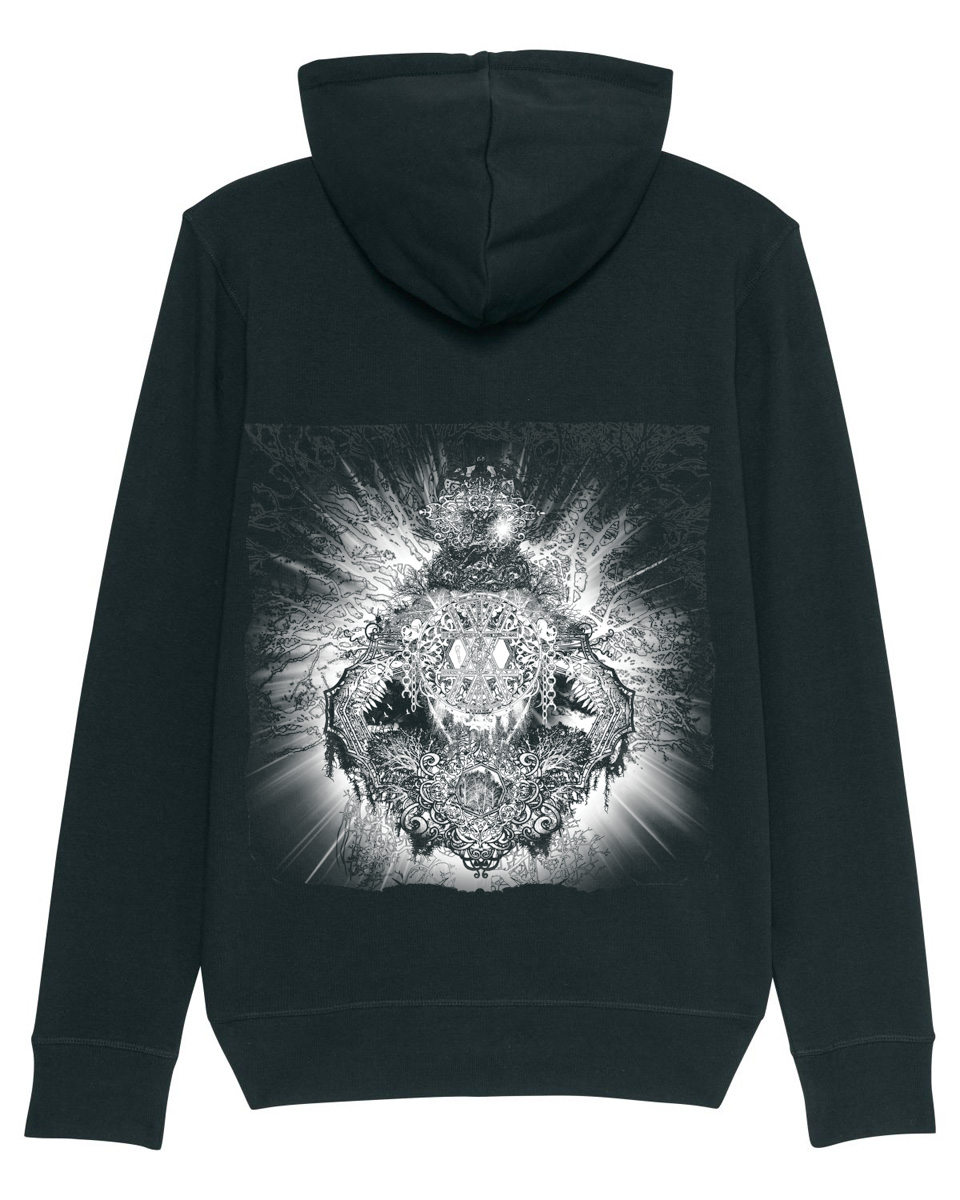 IN THE WOODS... | "Odins Nightmare" | Black Premium Hooded Zipper | Men / Women [Unisex]