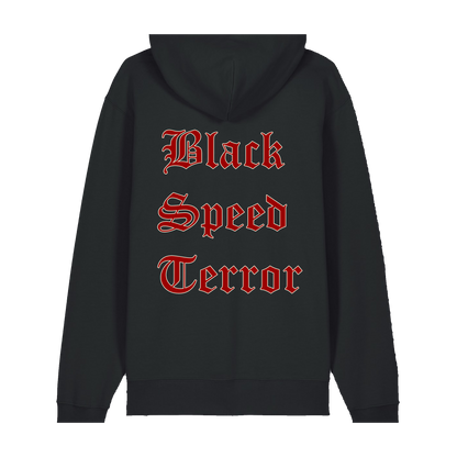 SLAUGHTER MESSIAH | "Black Speed Terror" | Black Premium Hoodie | Men / Women [Unisex]