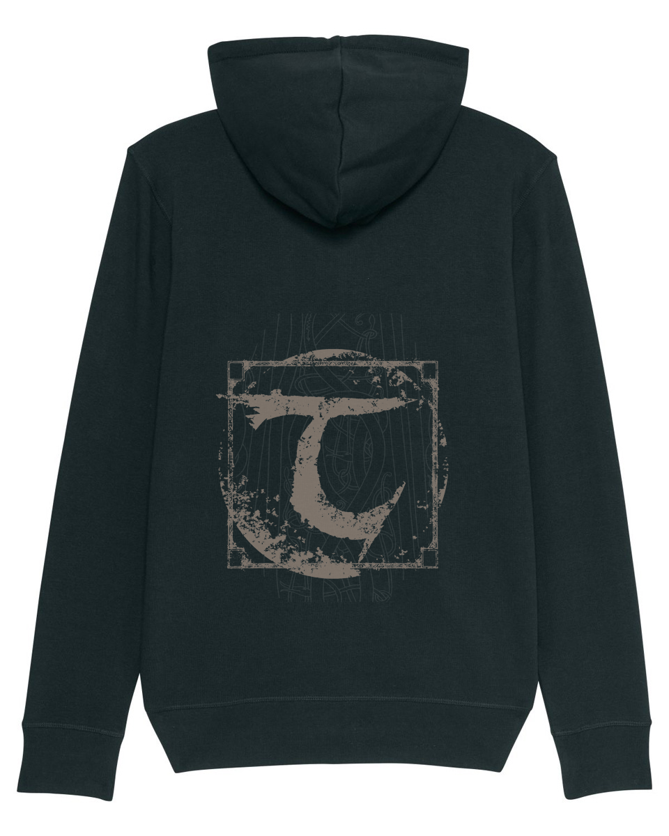 THYRFING | "Döp Dem I Eld" | Black Premium Hooded Zipper | Men / Women [Unisex]