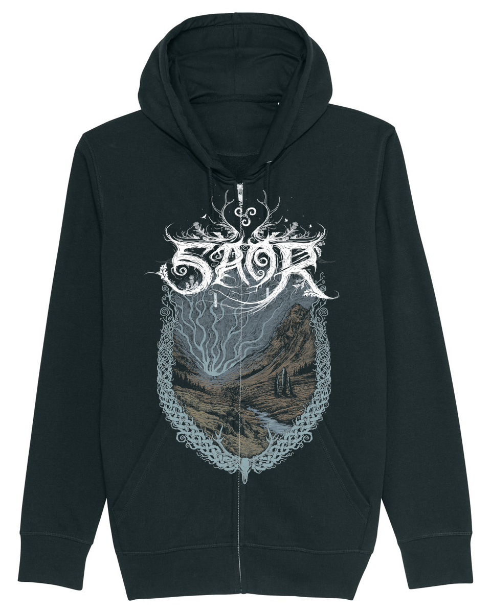 SAOR | "10 Years Anniversary" | Black Premium Hooded Zipper | Men / Women [Unisex]