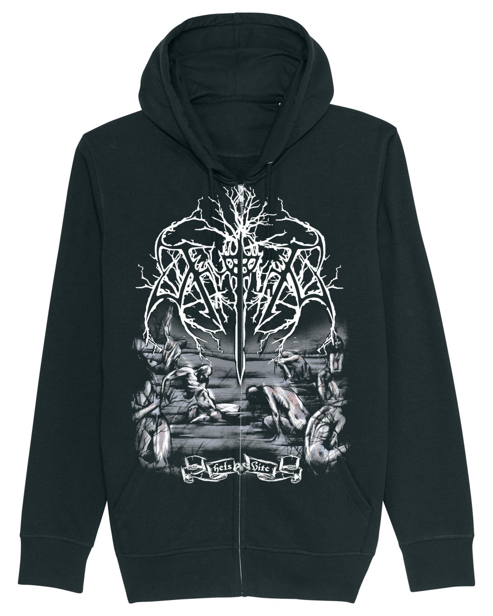 THYRFING | "Hels Vite" | Black Premium Hooded Zipper | Men / Women [Unisex]