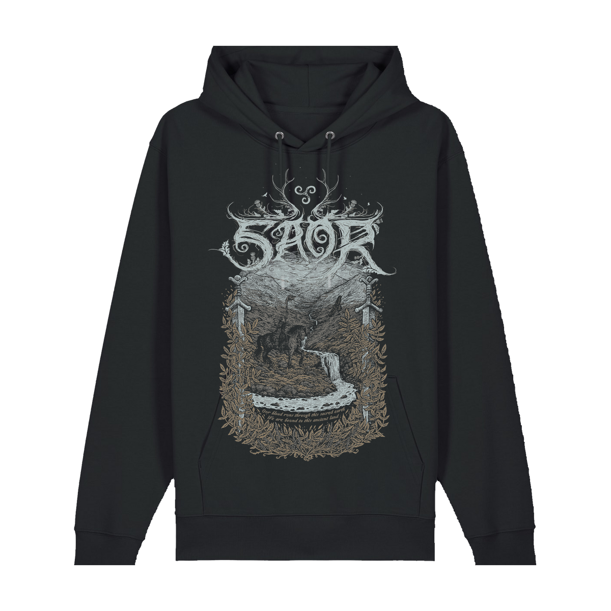 SAOR | "Aura" | Black Premium Hoodie | Men / Women [Unisex]