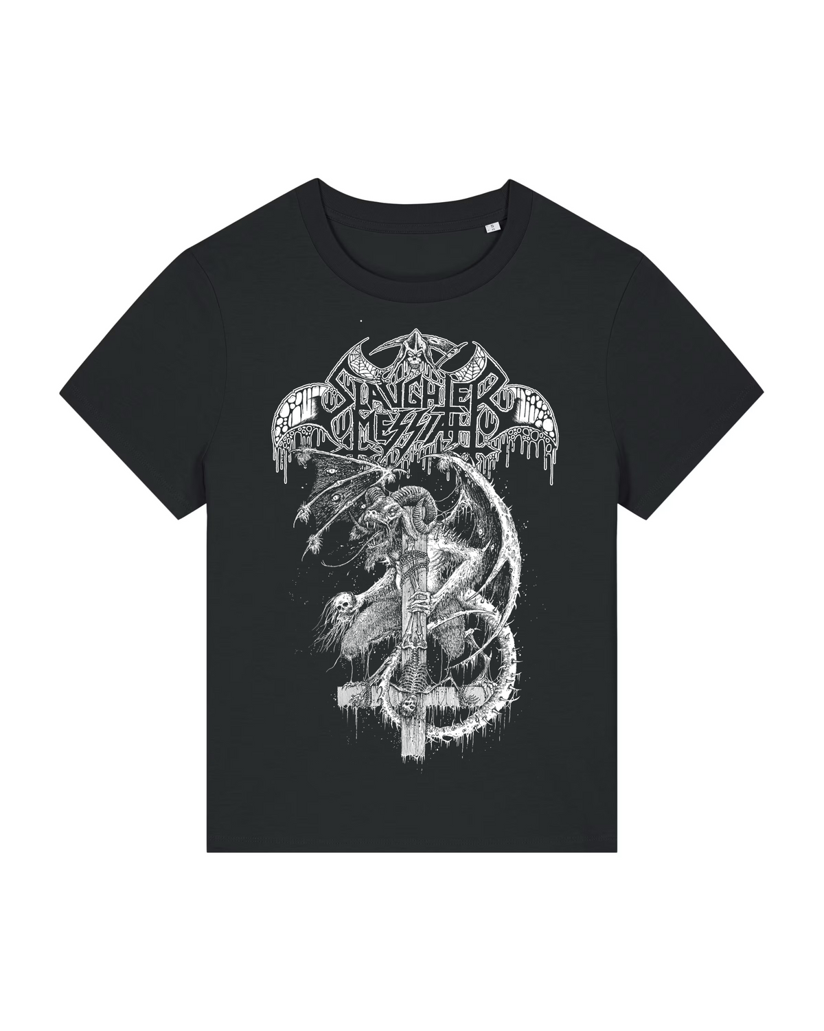 SLAUGHTER MESSIAH | "Putrid Invocation" | Black Premium T-Shirt | Women / Ladies
