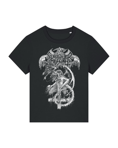 SLAUGHTER MESSIAH | "Putrid Invocation" | Black Premium T-Shirt | Women / Ladies