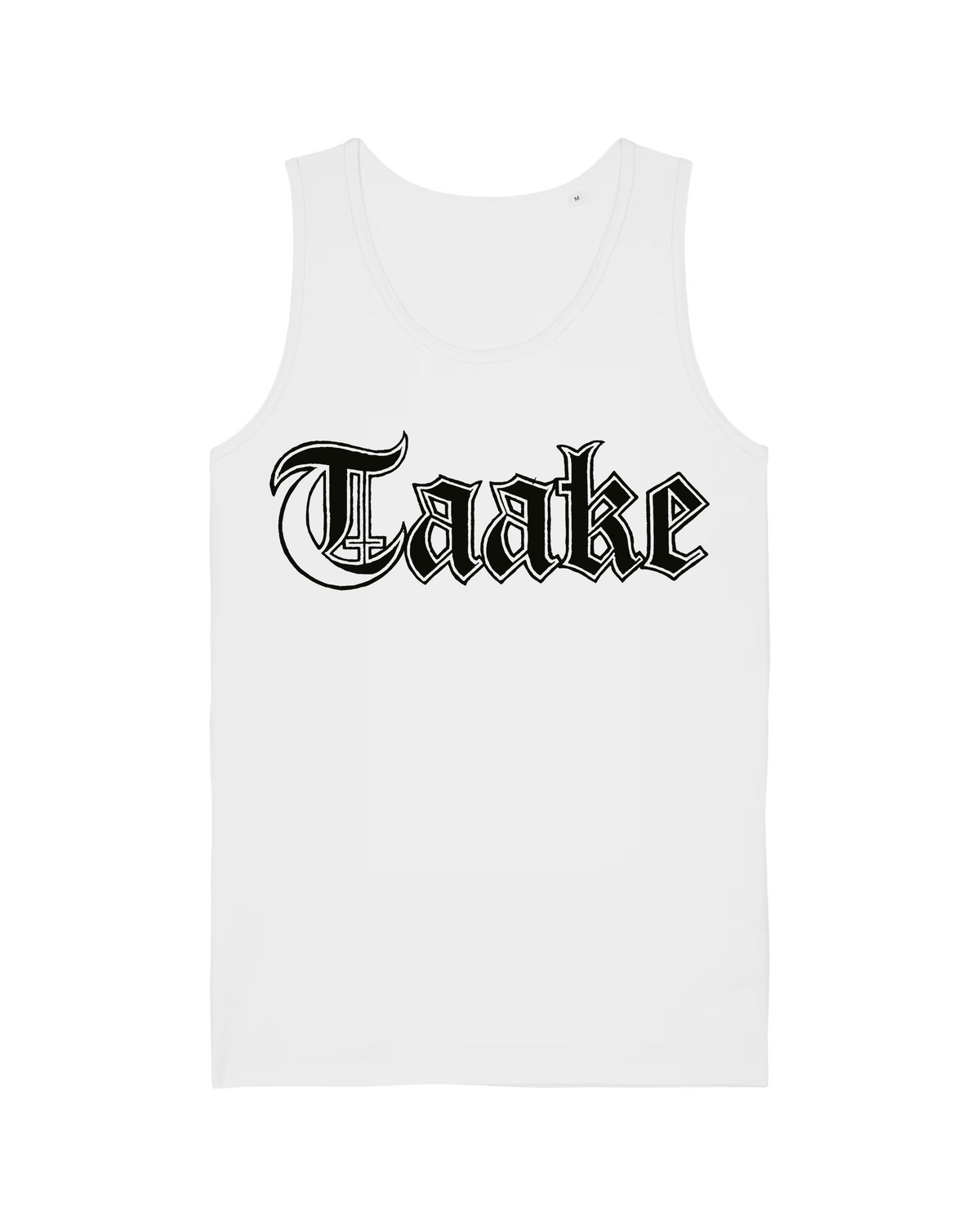 TAAKE | "Svart Logo" | White Premium Tanktop | Men