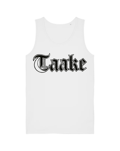 TAAKE | "Svart Logo" | White Premium Tanktop | Men