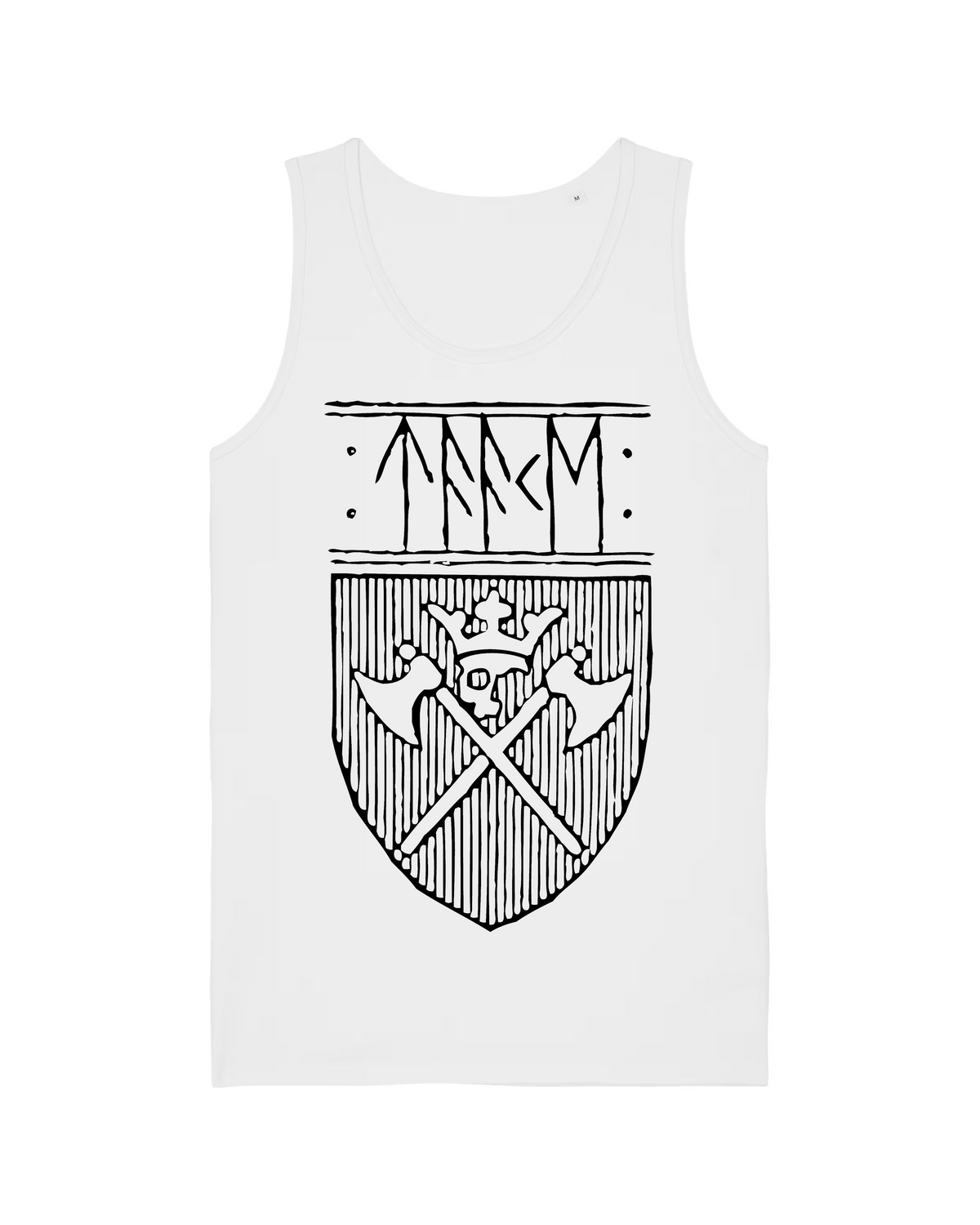 TAAKE | "Logo & Skjold" | White Premium Tanktop | Men