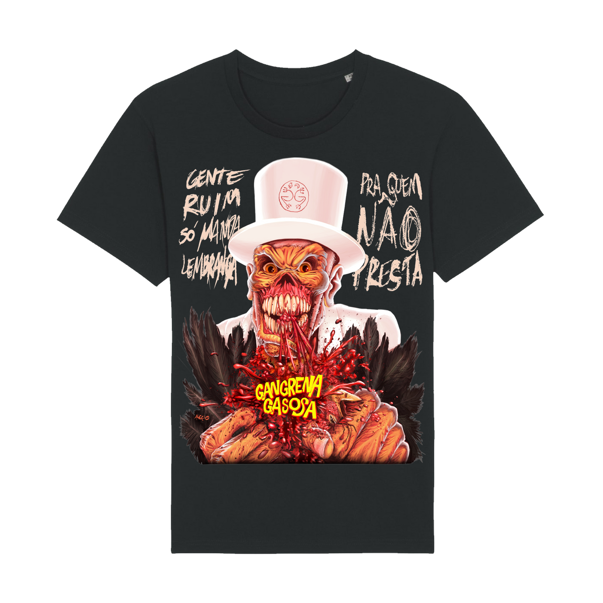 GANGRENA GASOSA | "GENTE RUIM" | Black Premium Tanktop | Men