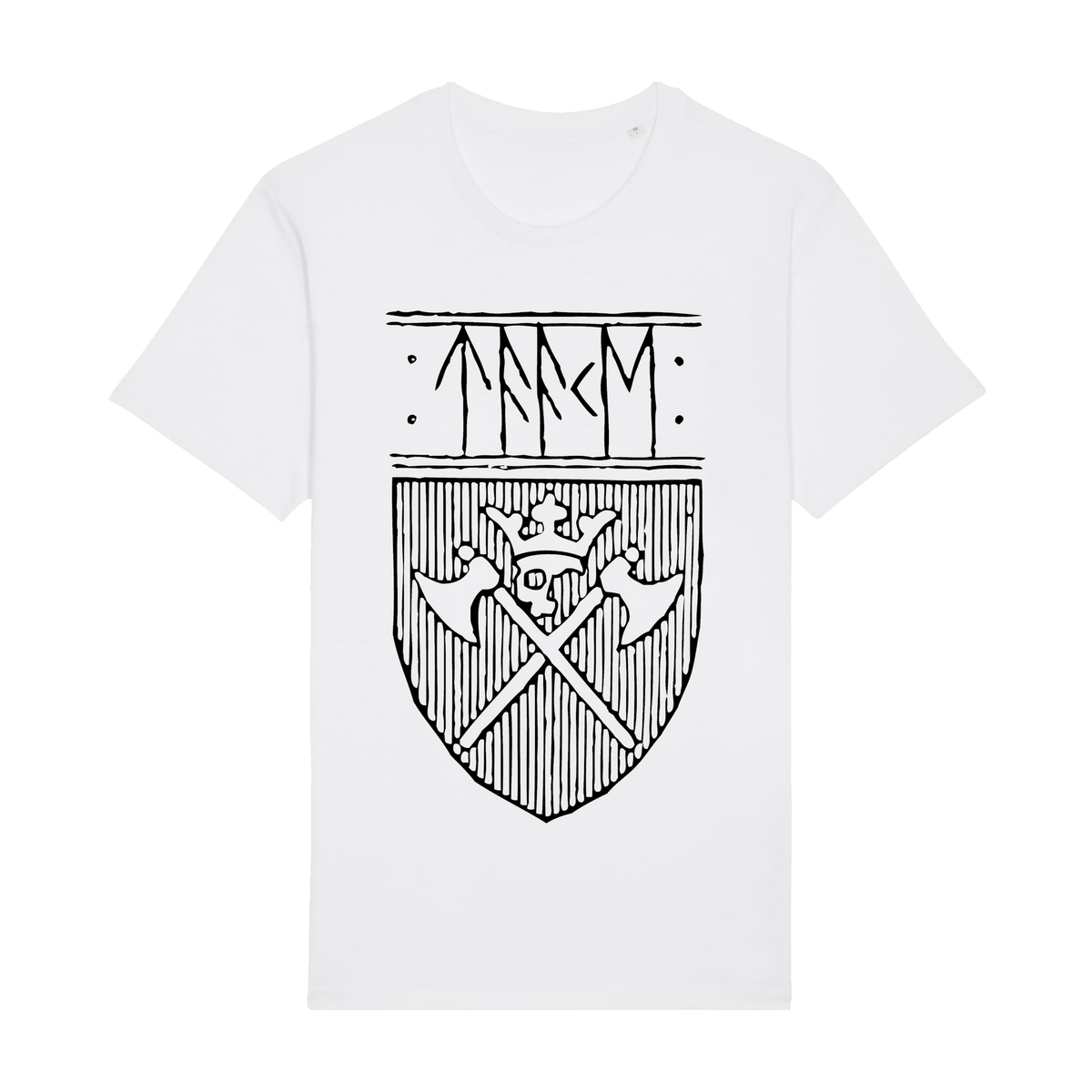 TAAKE | "Logo & Skjold" | White Premium T-Shirt | Men