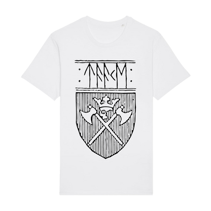 TAAKE | "Logo & Skjold" | White Premium T-Shirt | Men