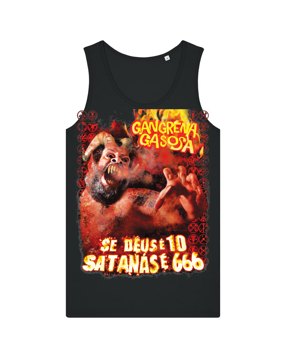 GANGRENA GASOSA | "DEUS É" | Black Premium Tanktop | Men