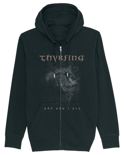 THYRFING | "Döp Dem I Eld" | Black Premium Hooded Zipper | Men / Women [Unisex]