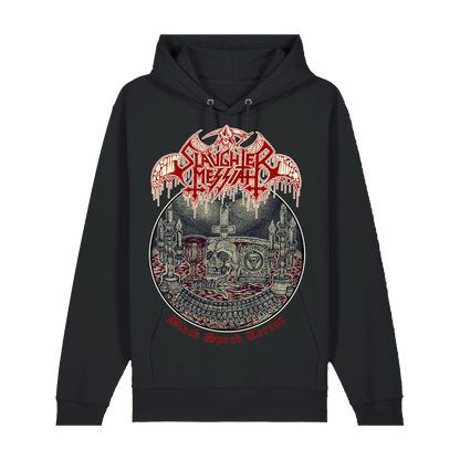 SLAUGHTER MESSIAH | "Black Speed Terror" | Black Premium Hoodie | Men / Women [Unisex]