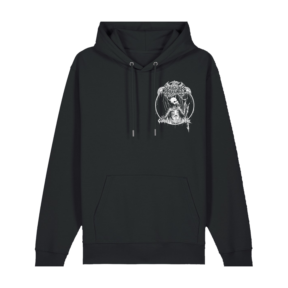 SLAUGHTER MESSIAH | "Cursed To The Pyre II" | Black Premium Hooded Zipper | Men / Women [Unisex]