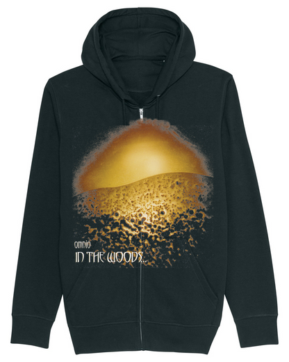 IN THE WOODS... | "Omnio" | Black Premium Hooded Zipper | Men / Women [Unisex]