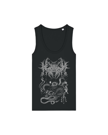 ASAGRAUM | "Snakes & Skull" | Black Premium Tanktop | Women / Ladies