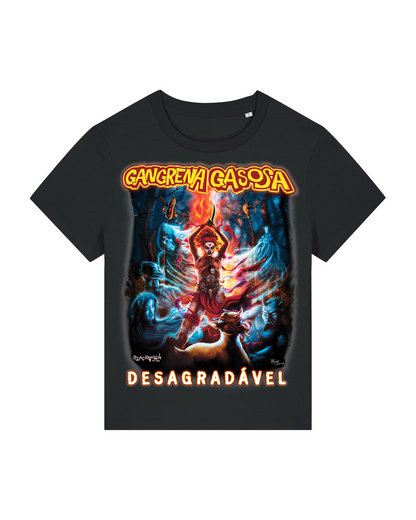 GANGRENA GASOSA | "DESAGRADÁVEL" | Black Premium T-Shirt | Women / Ladies