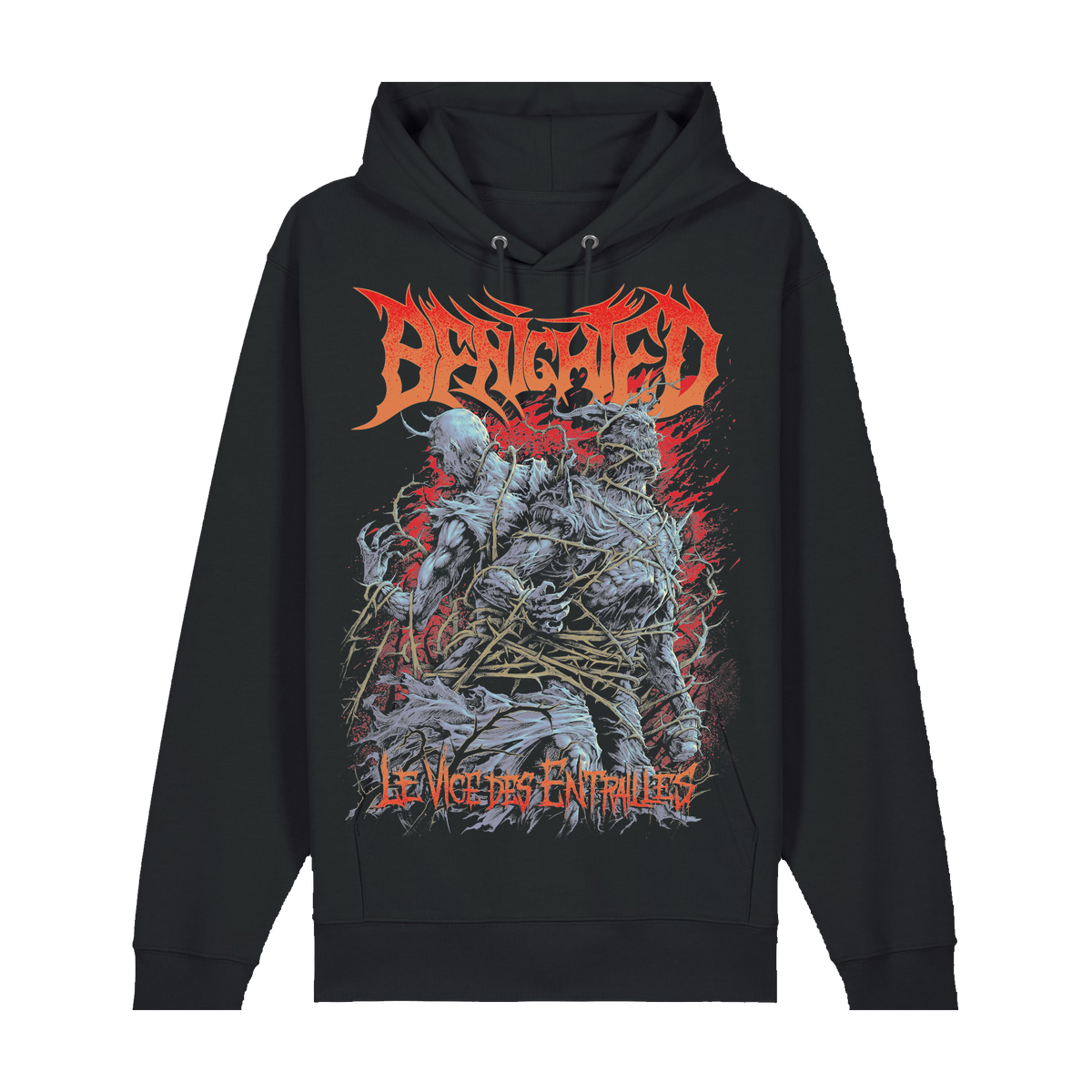 BENIGHTED | "Le Vice Des Entrailles" | Black Premium Hoodie | Men / Women [Unisex]