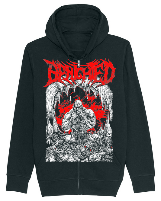 BENIGHTED | "Devour" | Black Premium Hooded Zipper | Men / Women [Unisex]