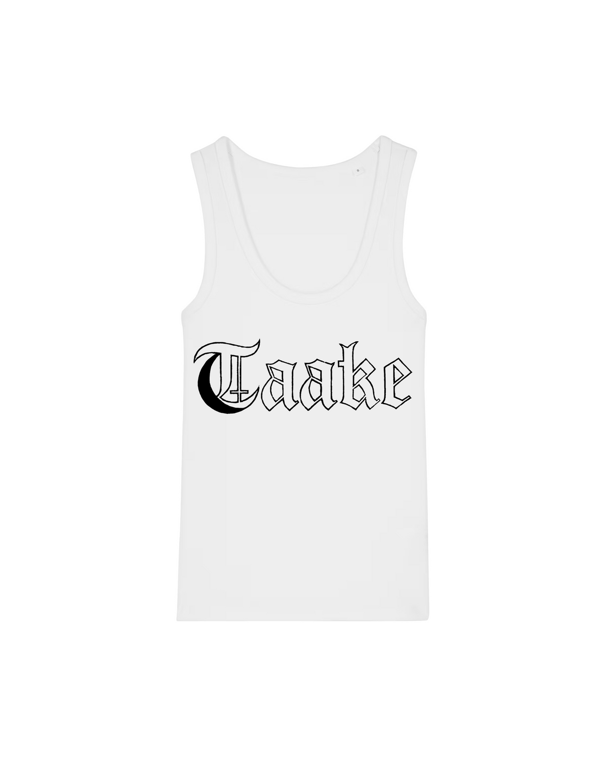 TAAKE | "Svart Logo" | White Premium Tanktop | Women / Ladies