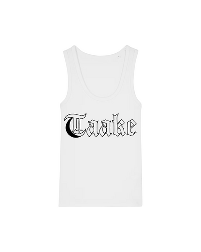 TAAKE | "Svart Logo" | White Premium Tanktop | Women / Ladies