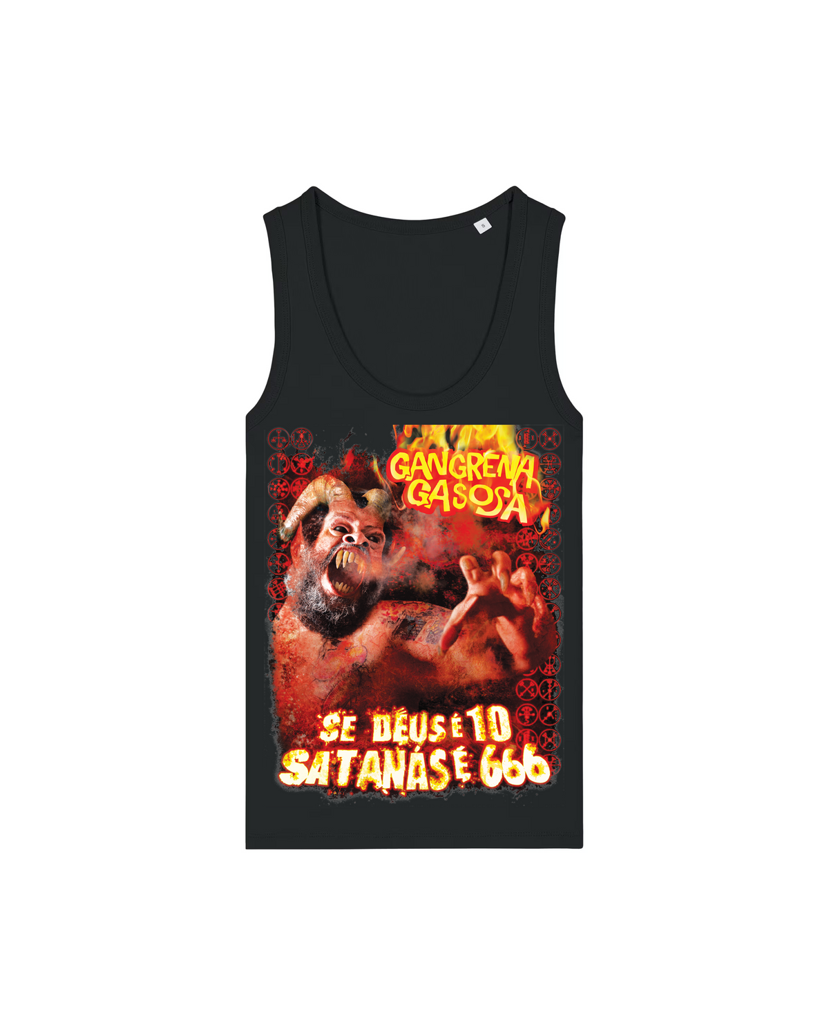 GANGRENA GASOSA | "DEUS É" | Black Premium Tanktop | Women / Ladies