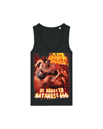 GANGRENA GASOSA | "DEUS É" | Black Premium Tanktop | Women / Ladies
