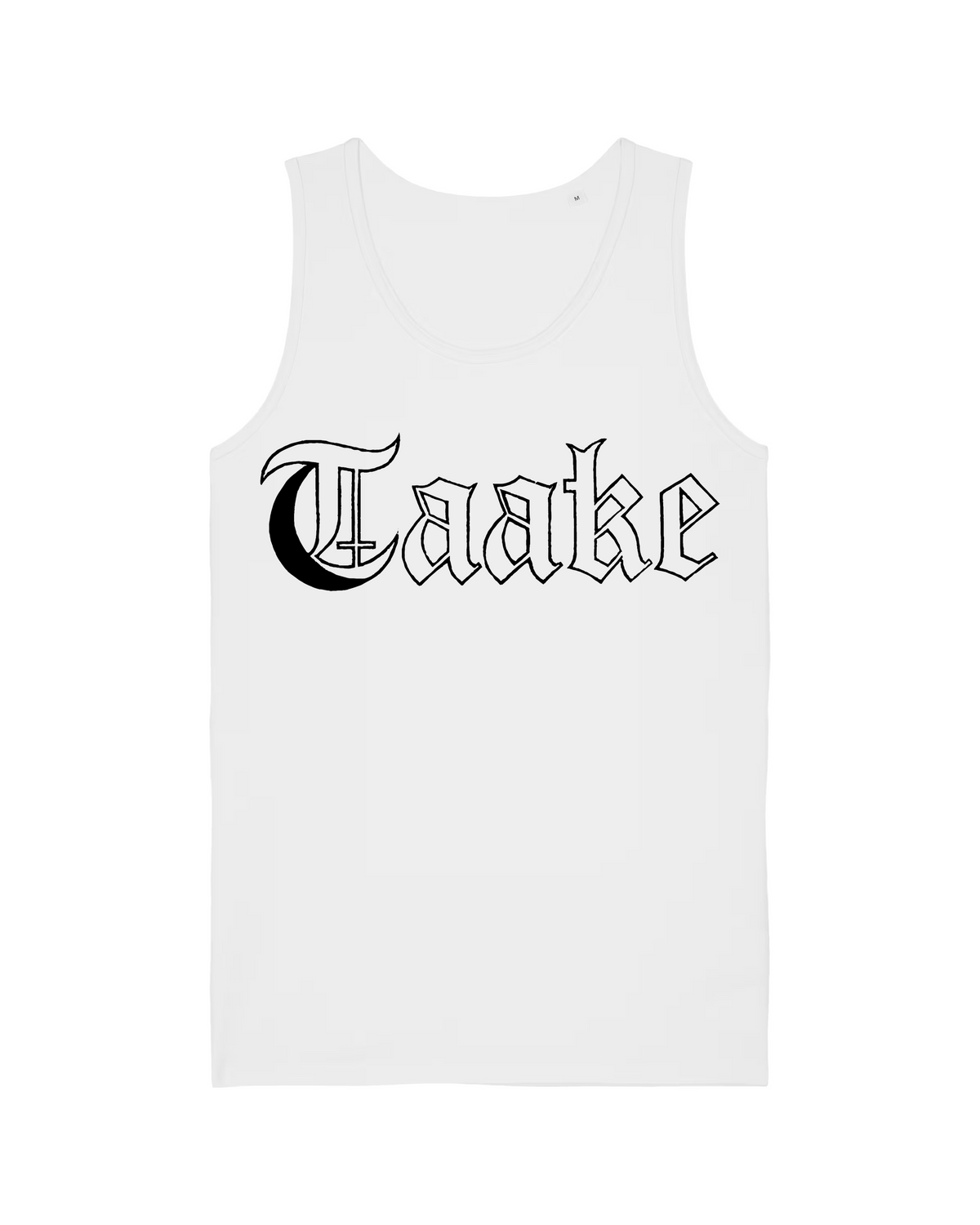TAAKE | "Svart Logo" | White Premium Tanktop | Men