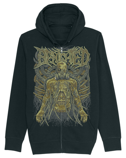 BENIGHTED | "Gazmask" | Black Premium Hooded Zipper | Men / Women [Unisex]