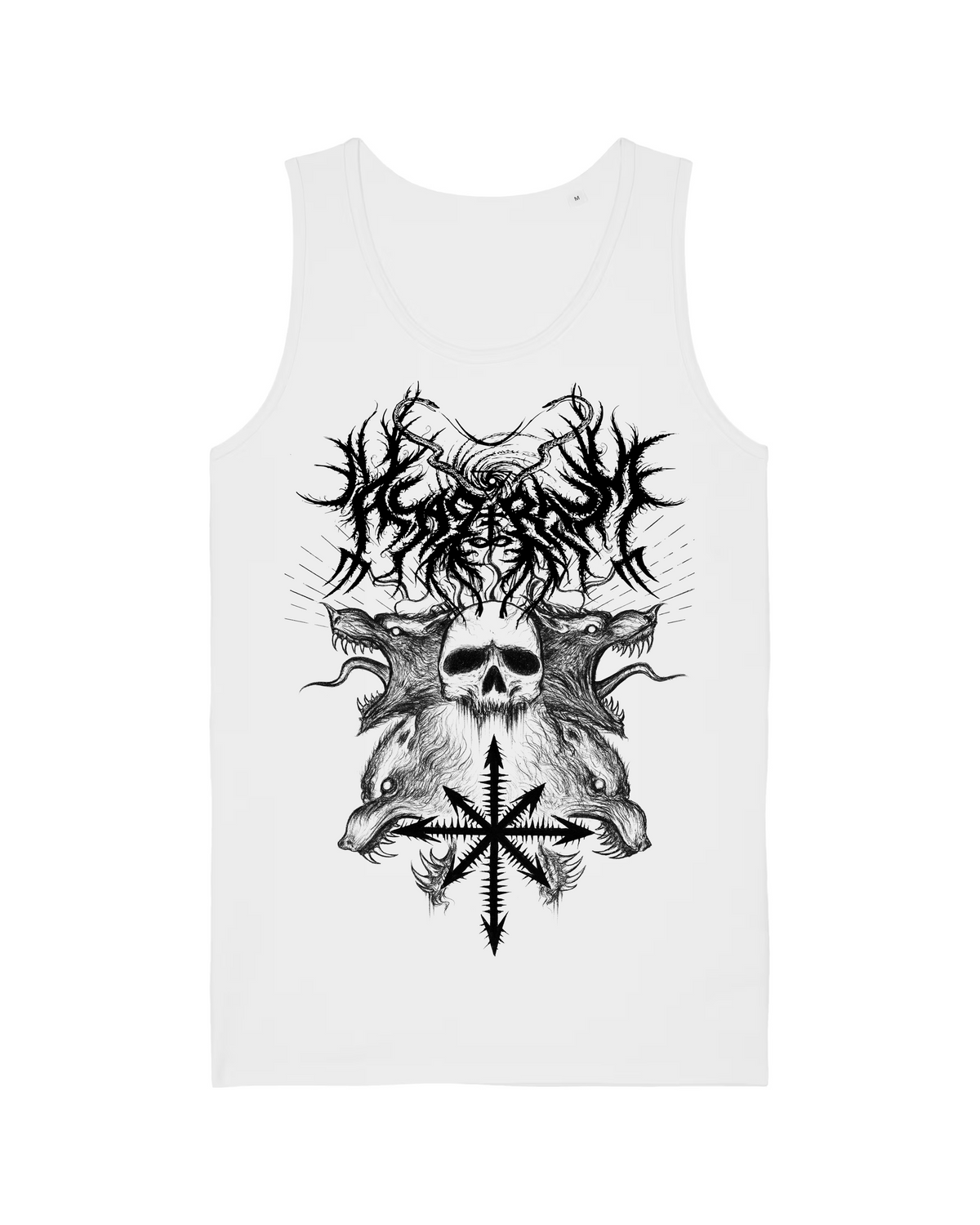 ASAGRAUM | "Wolves" | White Premium Tanktop | Men