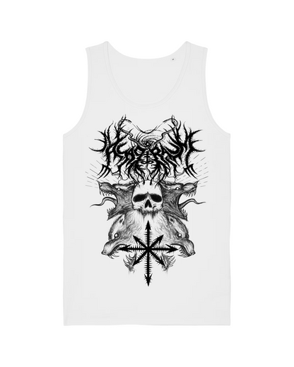 ASAGRAUM | "Wolves" | White Premium Tanktop | Men