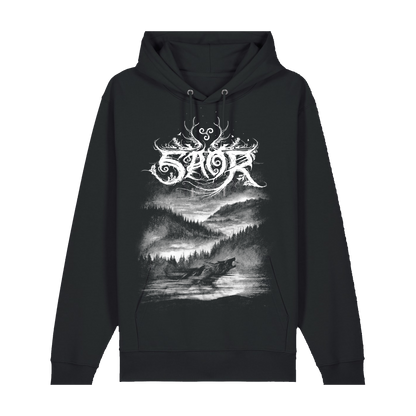 SAOR | "Wolf" | Black Premium Hoodie | Men / Women [Unisex]