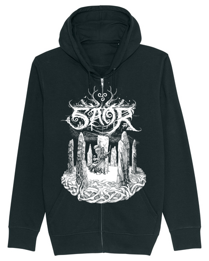 SAOR | "Stones" | Black Premium Hooded Zipper | Men / Women [Unisex]