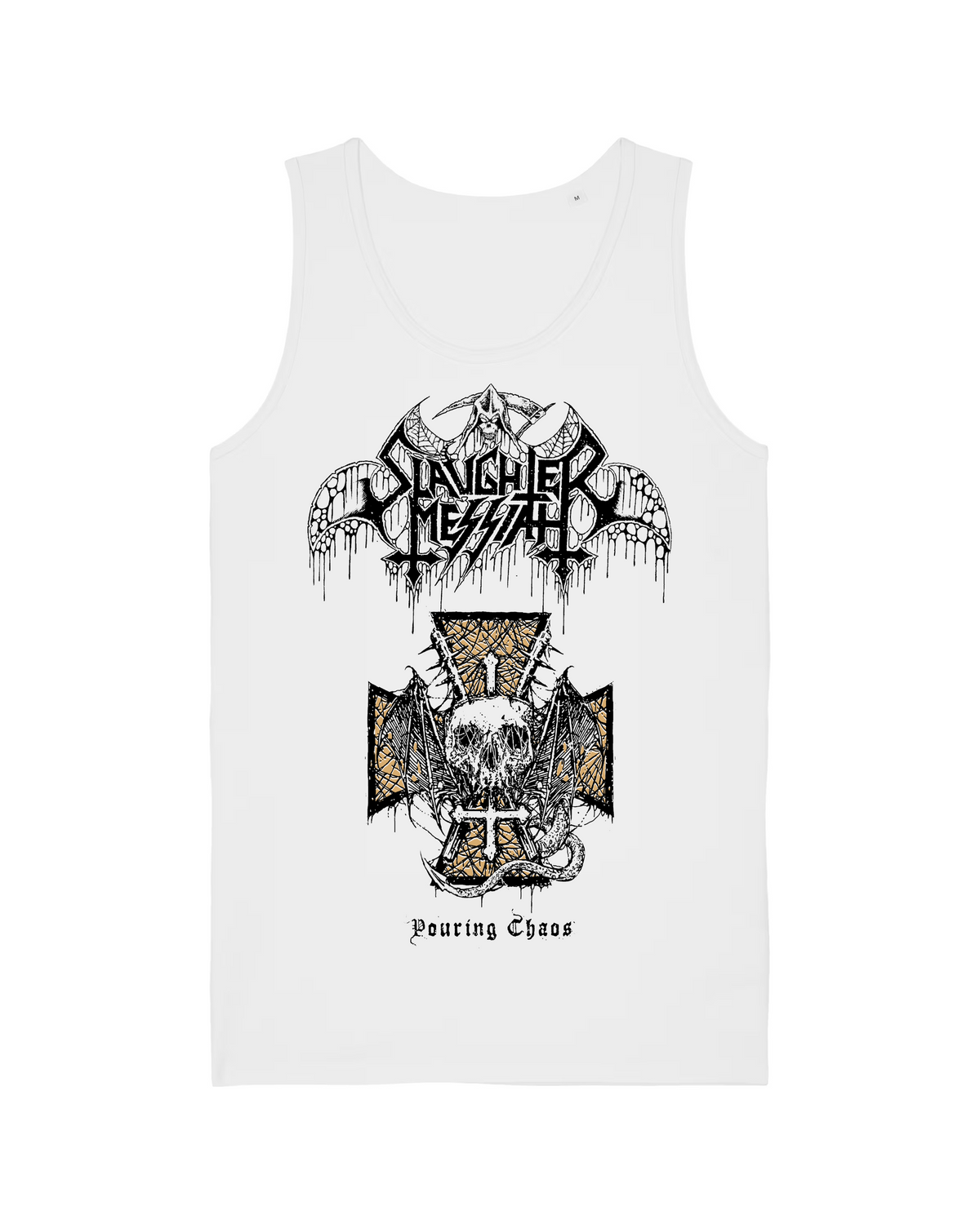 SLAUGHTER MESSIAH | "Pouring Chaos" | White Premium Tanktop | Men