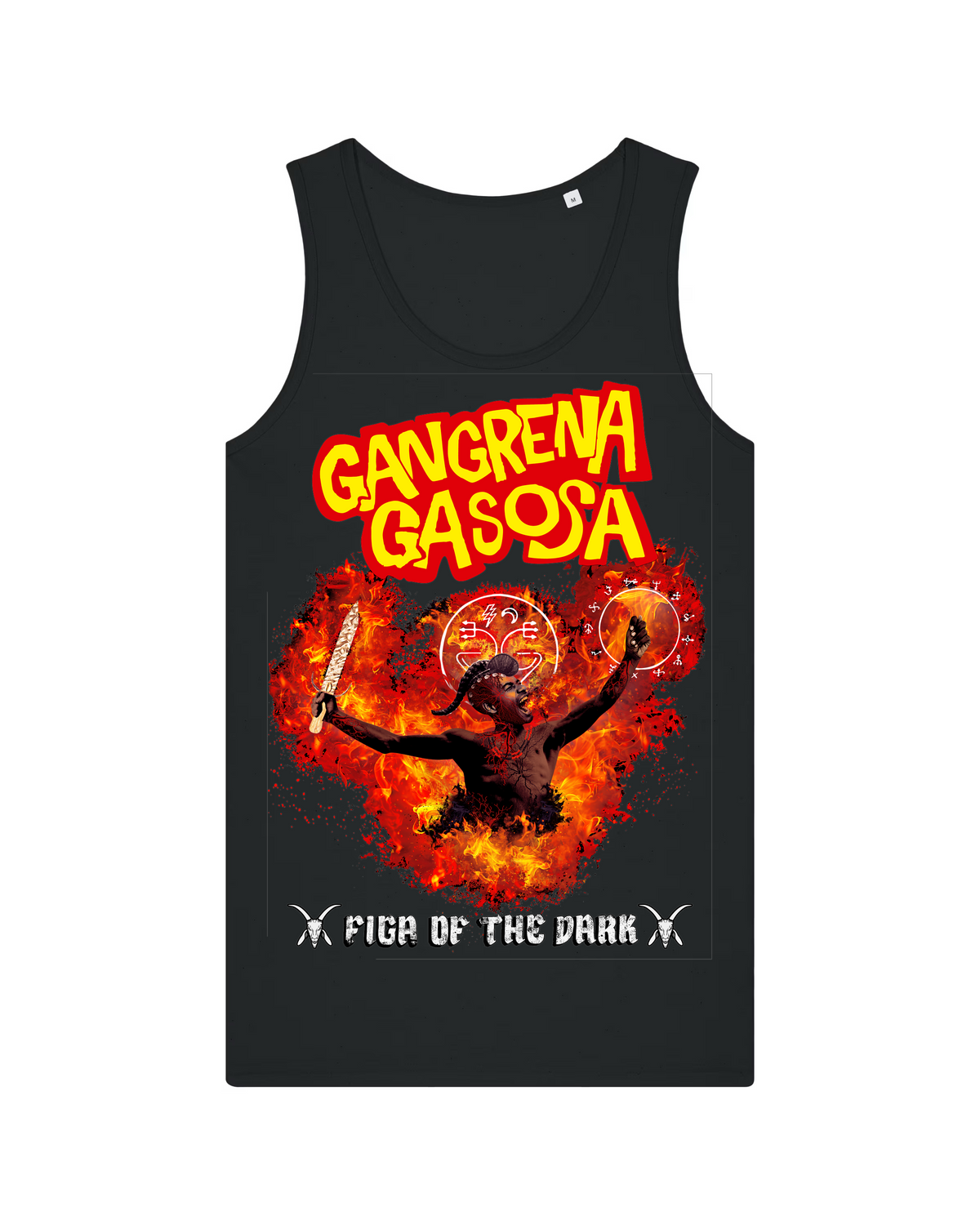 GANGRENA GASOSA | "FIGA OF THE DARK" | Black Premium Tanktop | Men