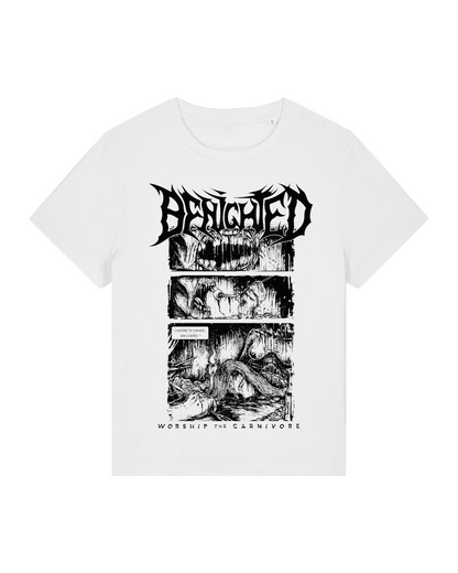 BENIGHTED | "Carnivore" | White Premium T-Shirt | Women / Ladies