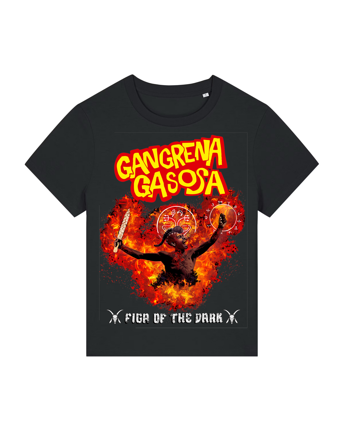 GANGRENA GASOSA | "FIGA OF THE DARK" | Black Premium T-Shirt | Women / Ladies